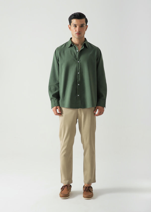 Cotton Linen Button Down Shirt