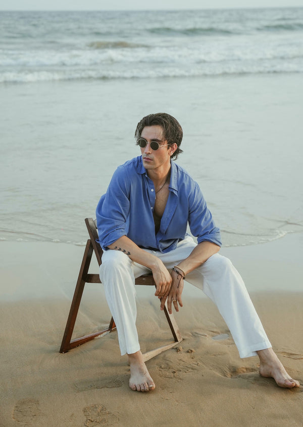 Cotton Linen Button Down Shirt