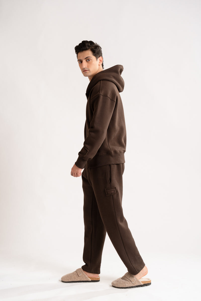 Relax - fit zip-up hoodie set