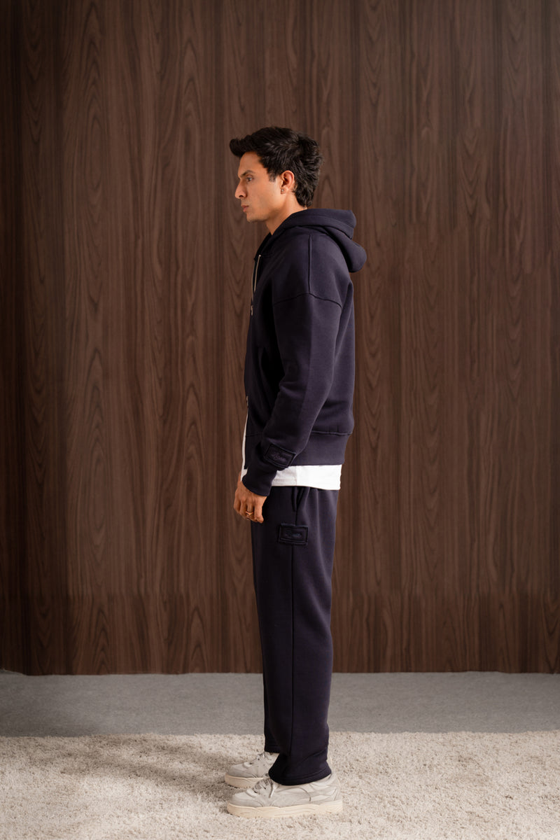 Relax - fit zip-up hoodie