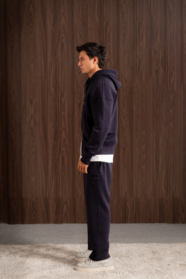 Relax - fit zip-up hoodie