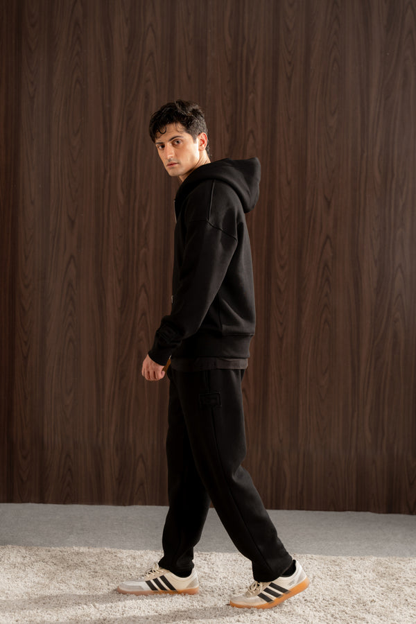 Relax - fit zip-up hoodie set