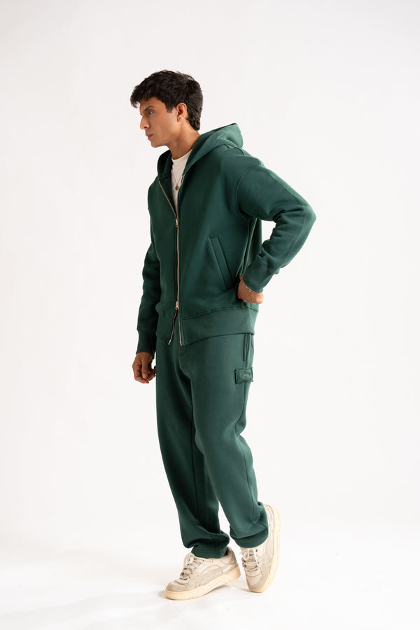 Relax - fit zip-up hoodie