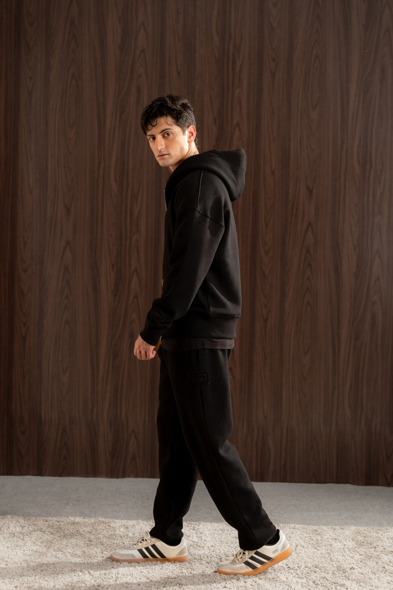 Relax - fit zip-up hoodie