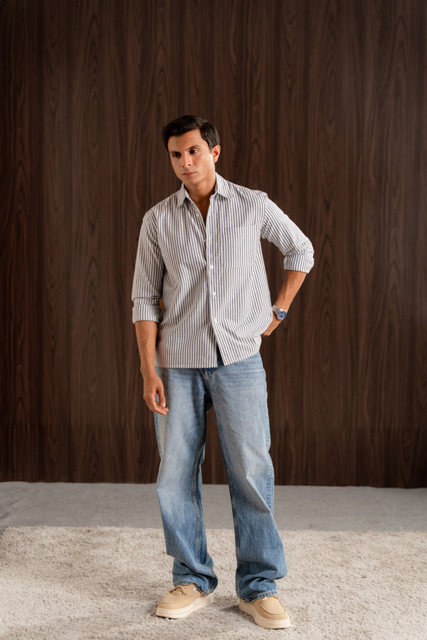 Boxy - fit pocket shirt