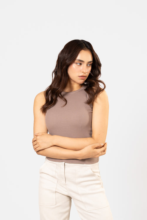 Ribbed - Knit tank top