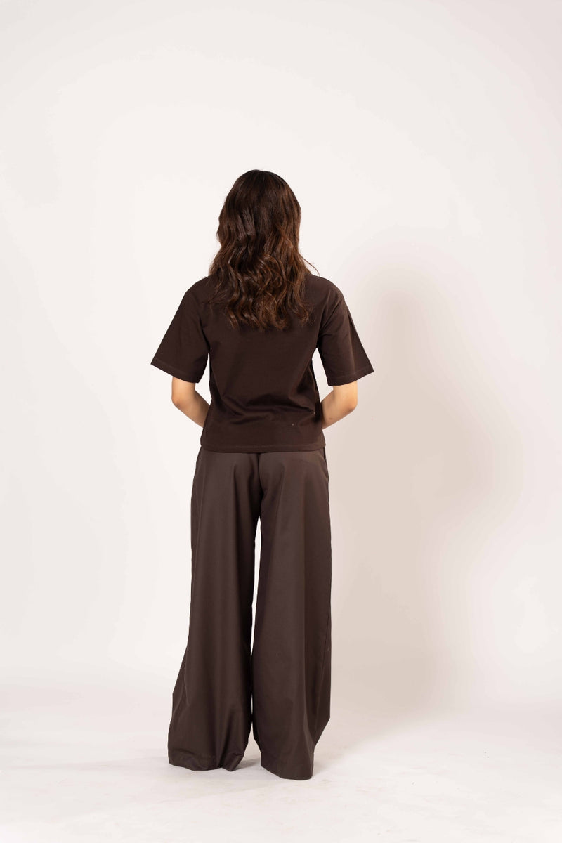 Relax- wide leg tailored pants