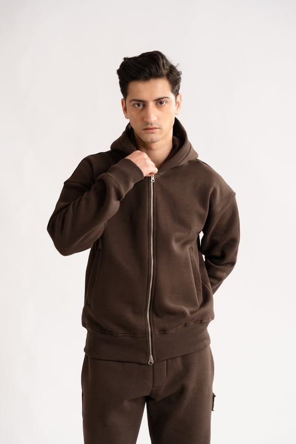 Relax - fit zip-up hoodie set