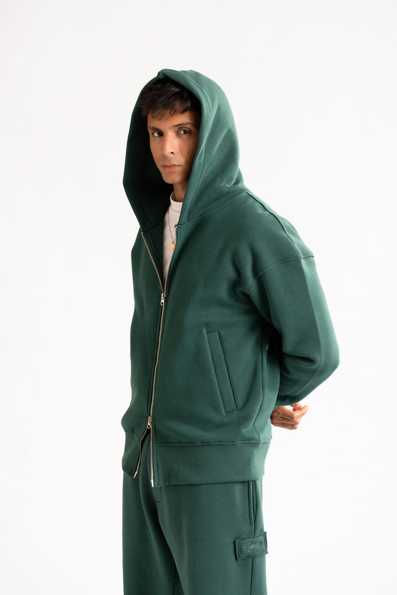 Relax - fit zip-up hoodie set