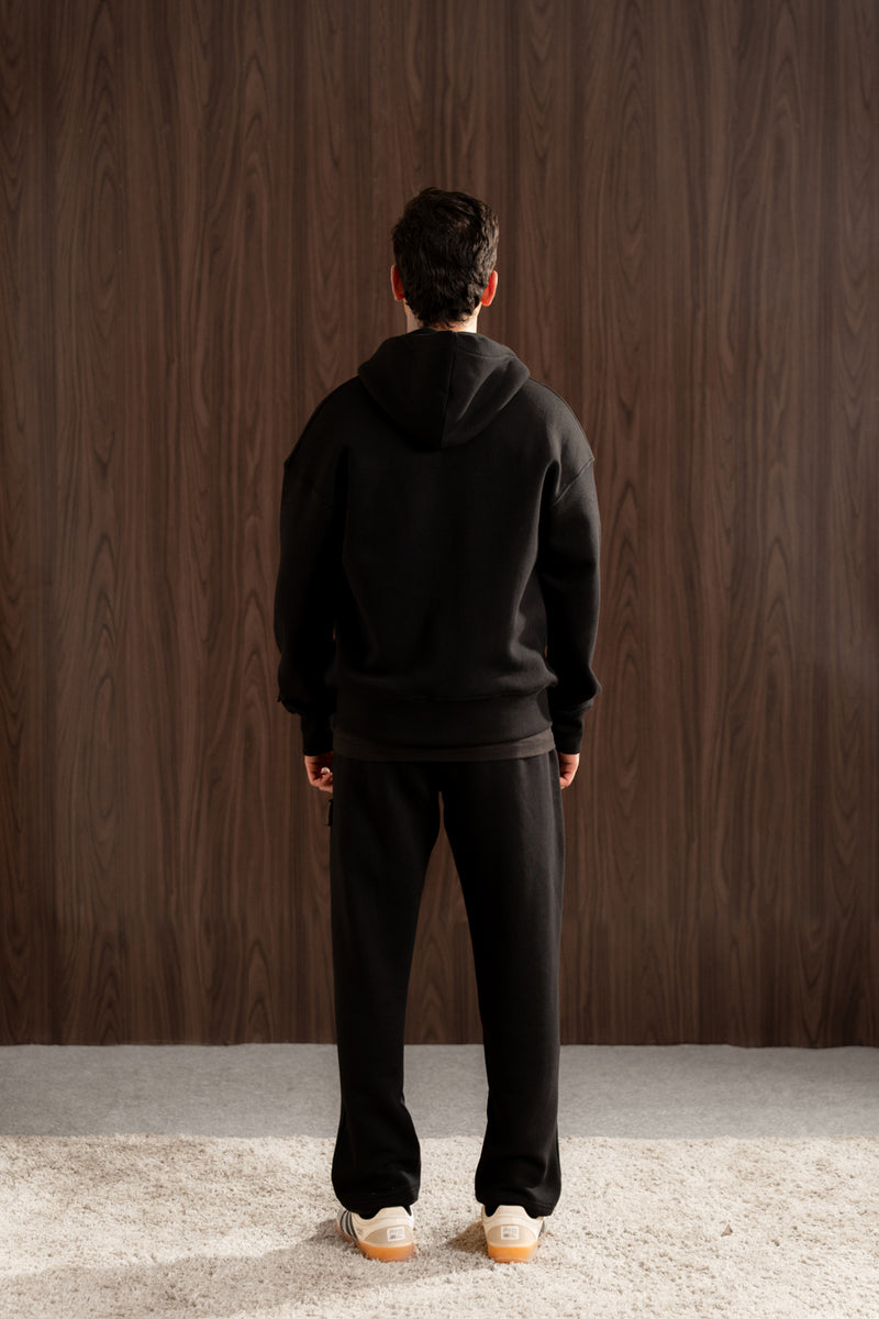 Relax - fit zip-up hoodie