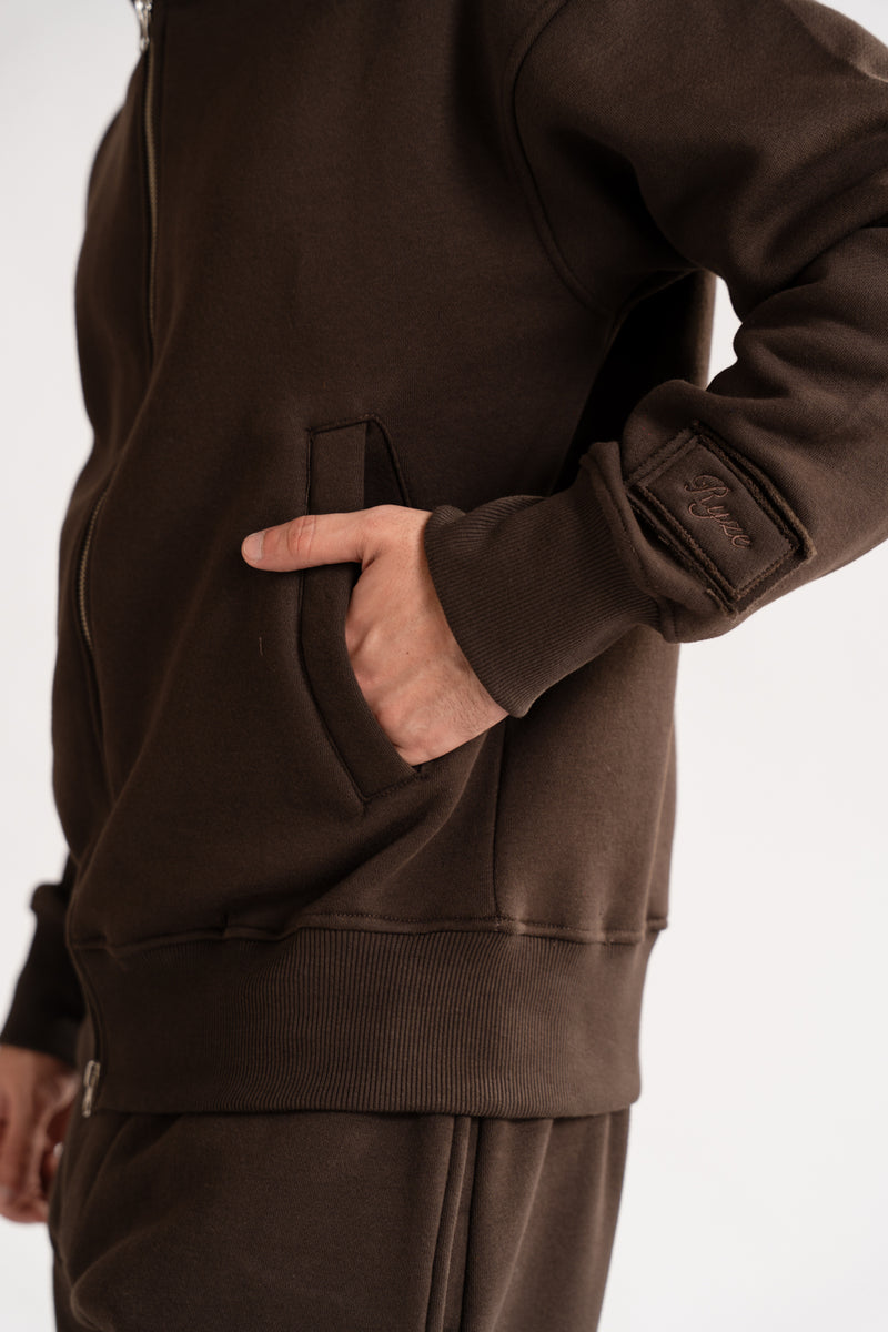 Relax - fit zip-up hoodie set