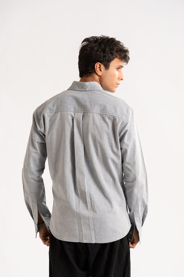 Slim - fit chambray shirt