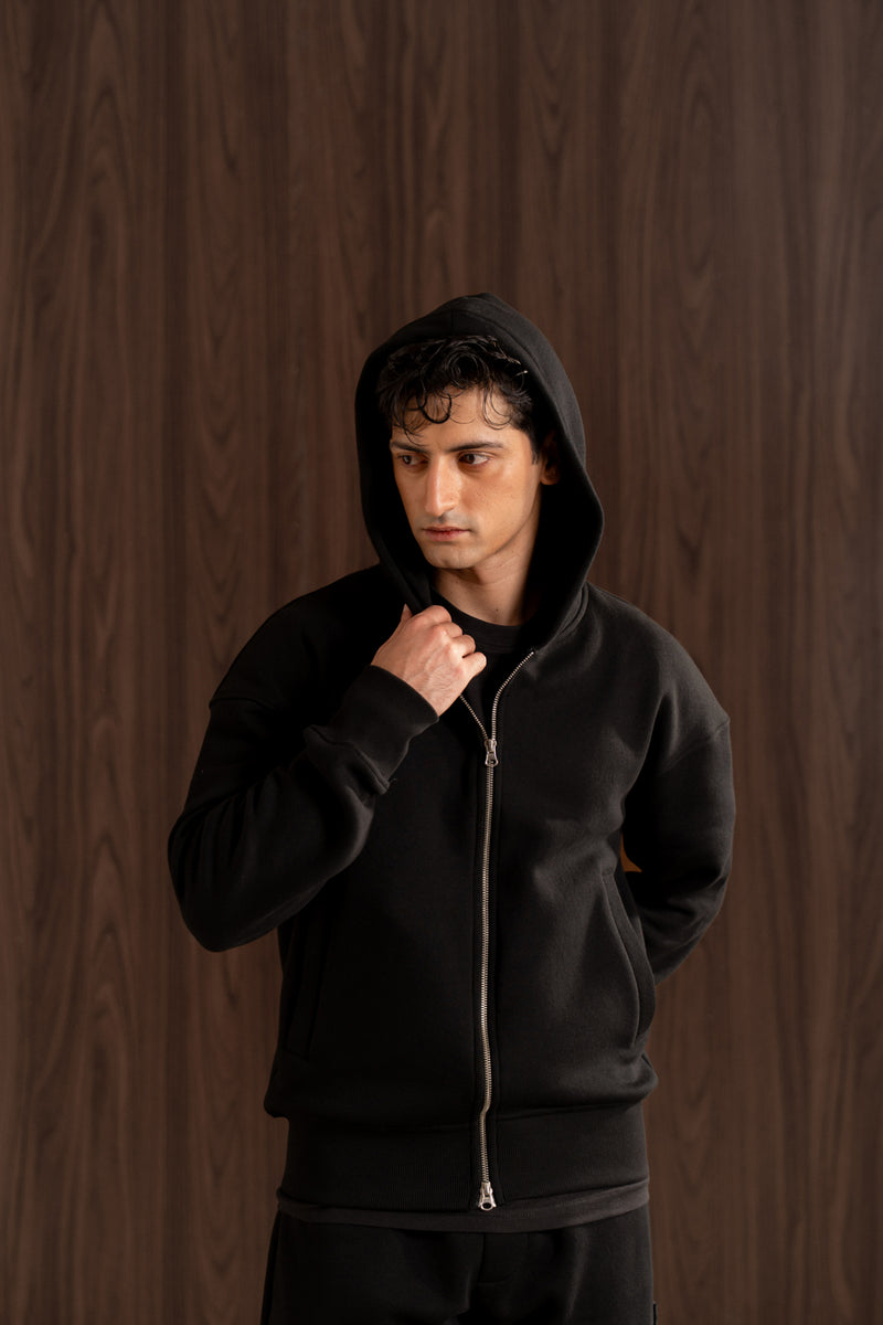 Relax - fit zip-up hoodie set