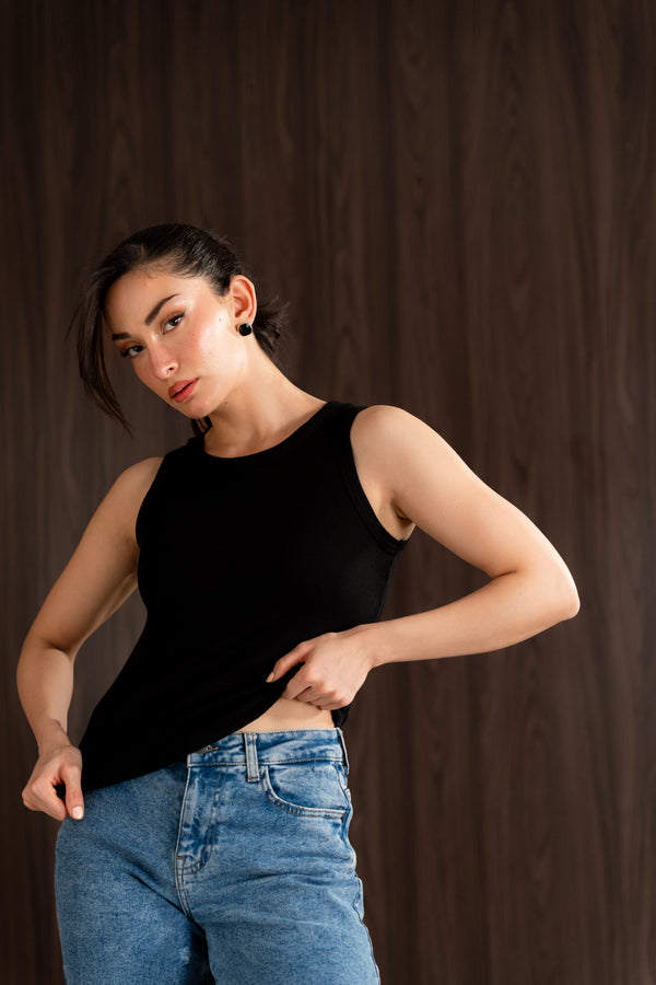 Ribbed - Knit tank top