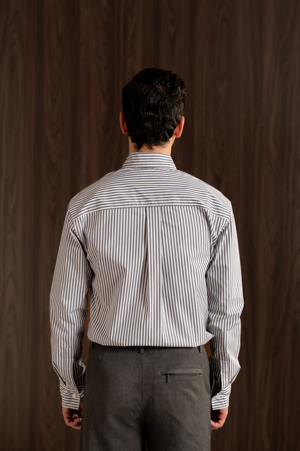 Structured slim-fit shirt