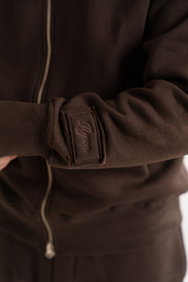 Relax - fit zip-up hoodie