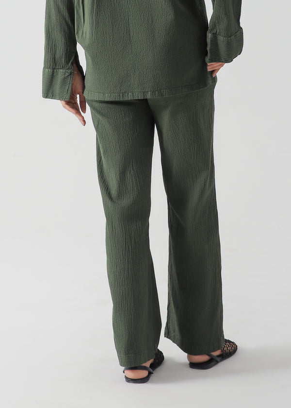 Textured Cotton Trouser