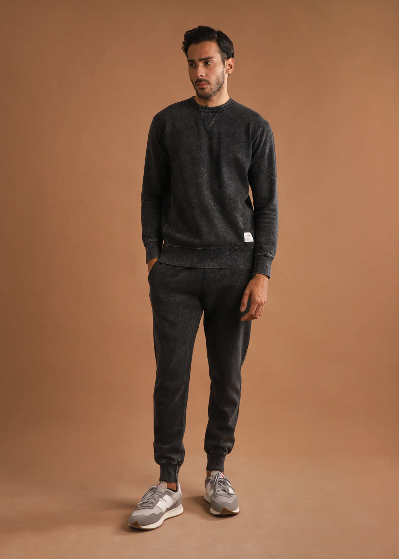 Vintage wash crewneck set