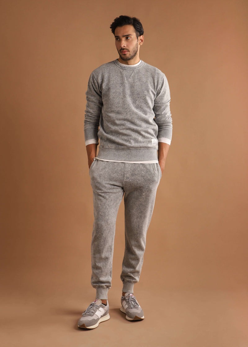 Vintage wash crewneck set