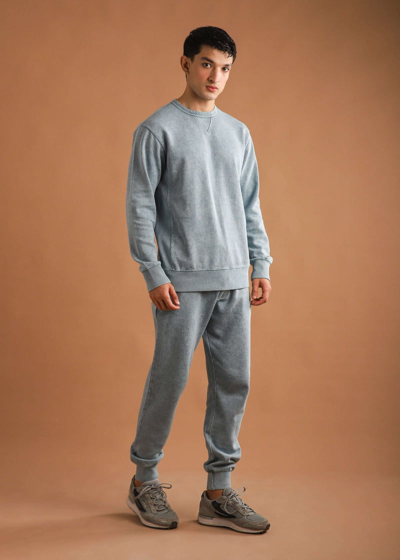 Vintage wash crewneck set