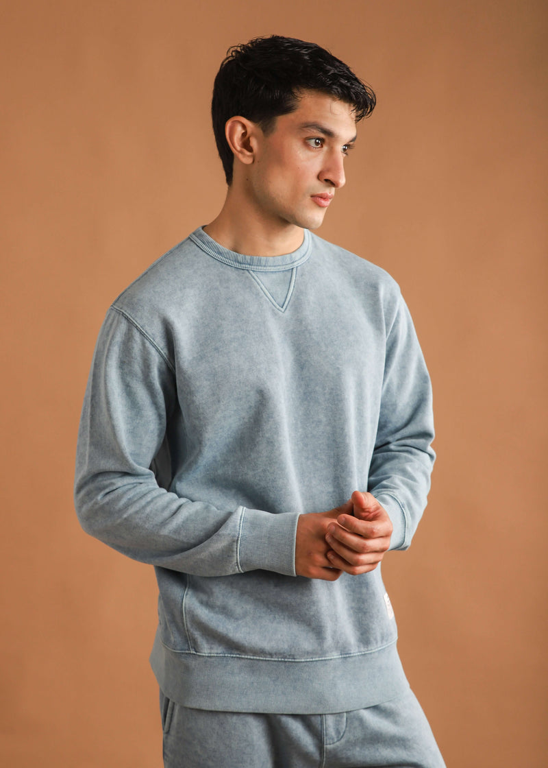 Vintage wash crewneck set