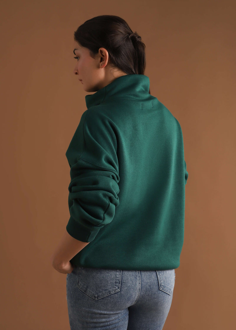 RELAX OVERSIZE COWL NECK SWEATSHIRT