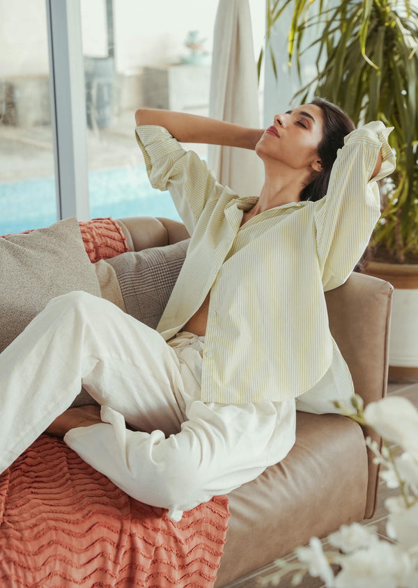 Relax Stripe Cotton Shirt