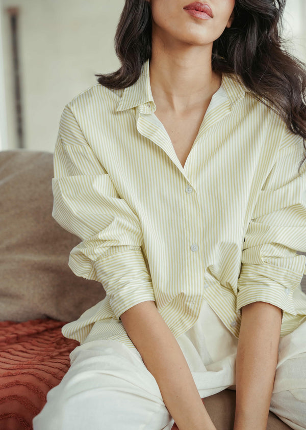 Relax Stripe Cotton Shirt