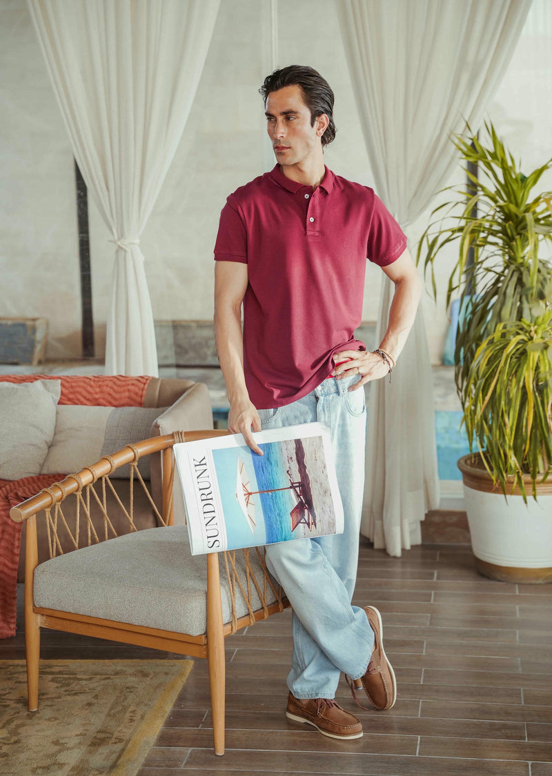 Regular Fit Cotton Pique Polo