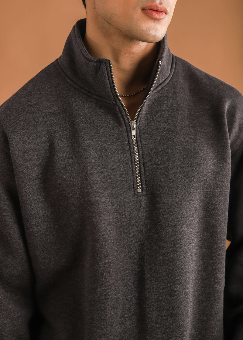 HALF ZIP SWEATSHIRT