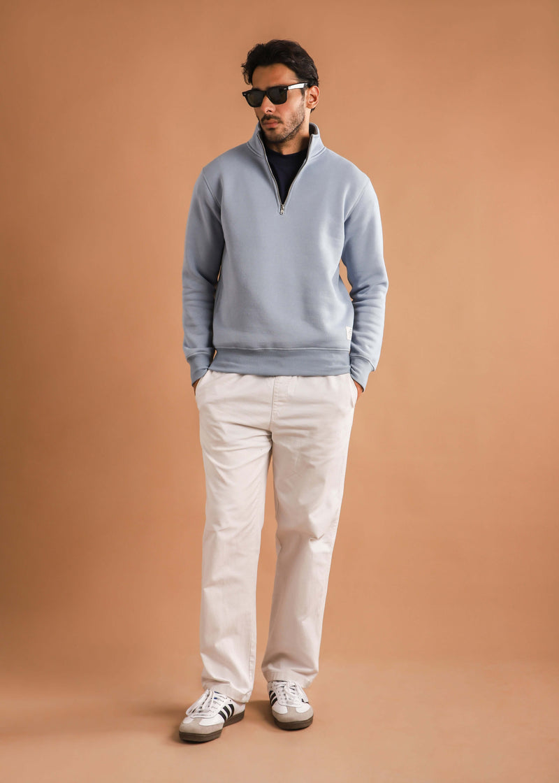 HALF ZIP SWEATSHIRT