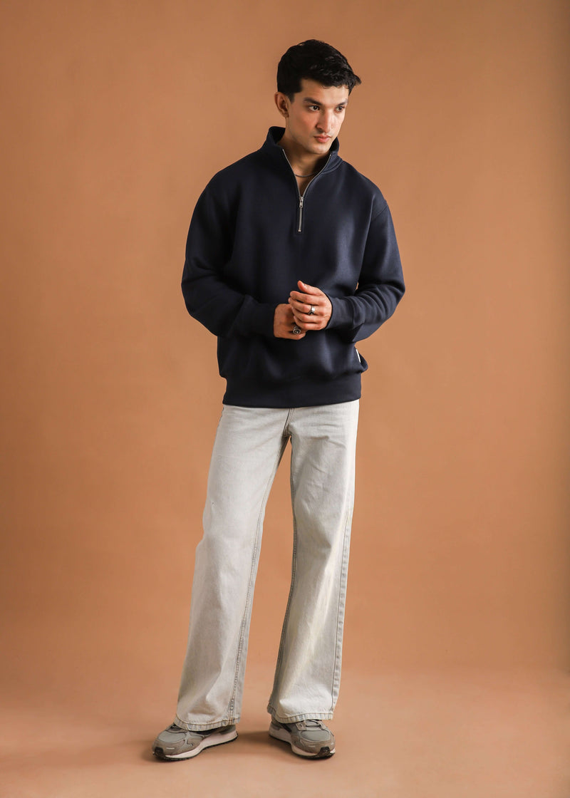 HALF ZIP SWEATSHIRT