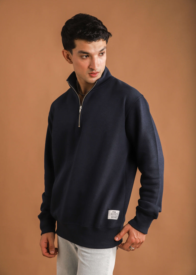 HALF ZIP SWEATSHIRT