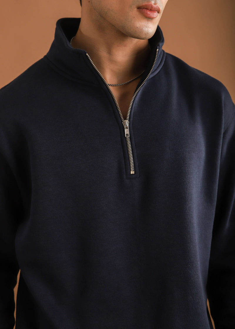 HALF ZIP SWEATSHIRT