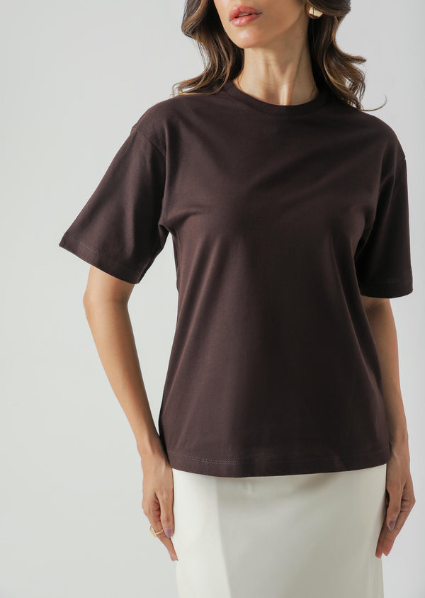 Relax crew-neck cotton t-shirt