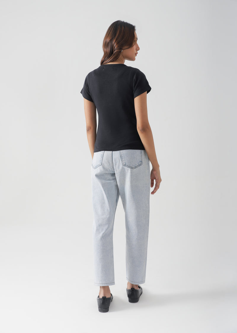 Short Sleeve Ribbed Cardigan