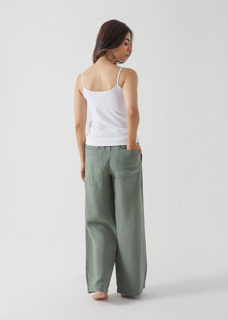 Linen Palazzo Trouser