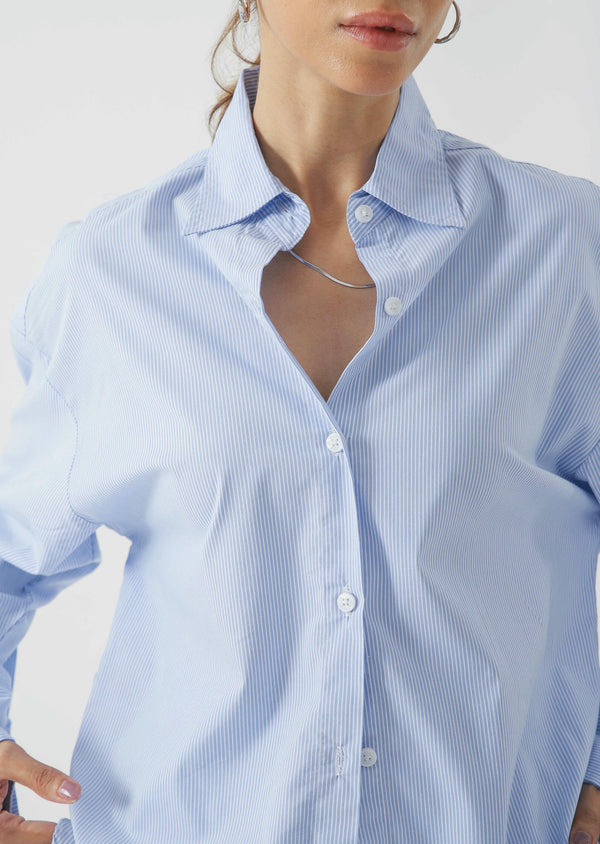 Relax Stripe Cotton Shirt