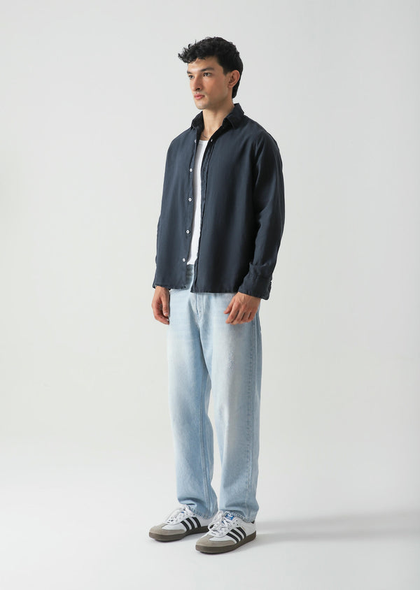 Cotton Linen Button Down Shirt