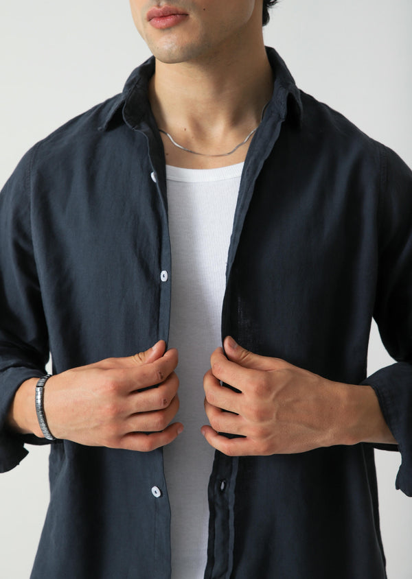 Cotton Linen Button Down Shirt