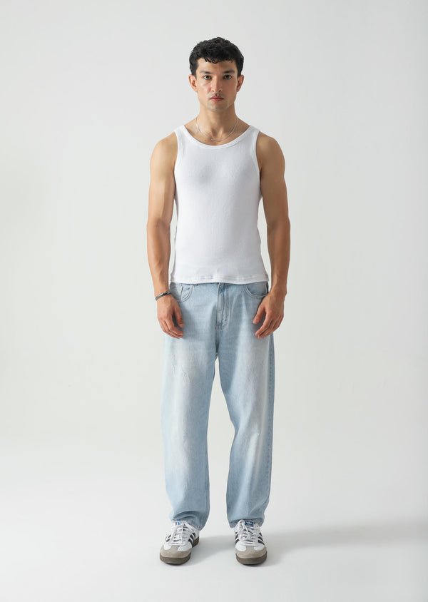 Slim - fit ribbed tank top