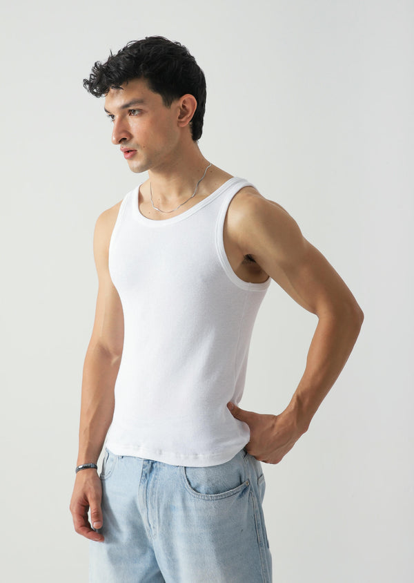 Slim - fit ribbed tank top