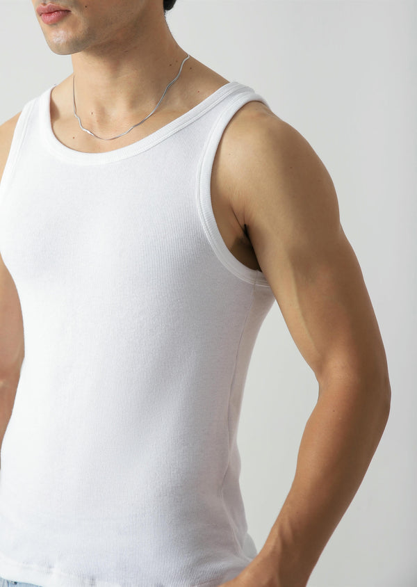 Slim - fit ribbed tank top
