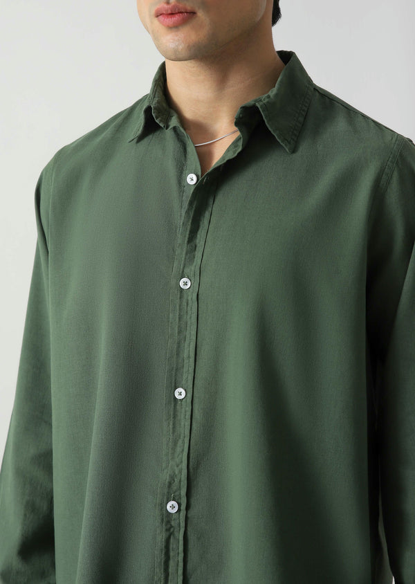 Cotton Linen Button Down Shirt