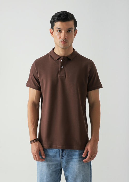 Mercerised - cotton polo shirt