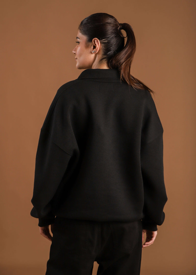RELAX OVERSIZE POLO SWEATSHIRT