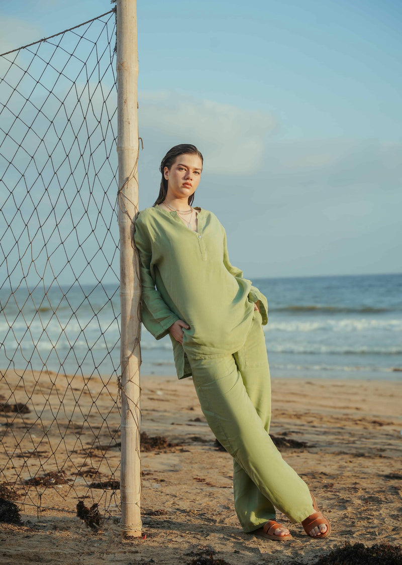Linen Blend Trouser