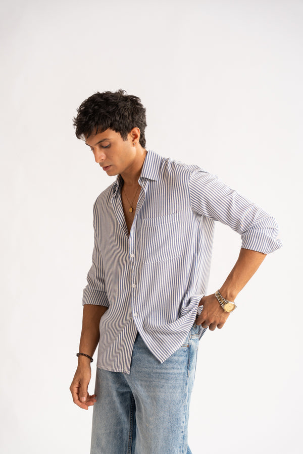 Boxy - fit pocket shirt