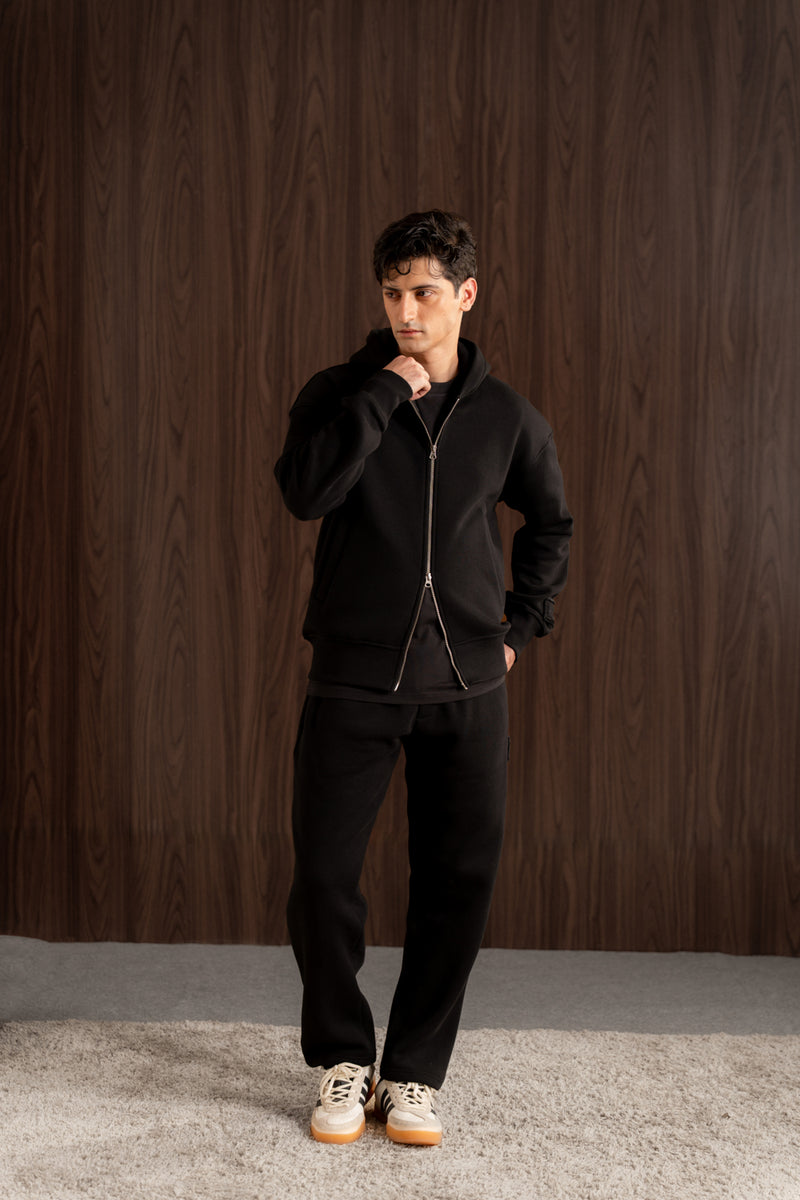 Relax - fit zip-up hoodie set