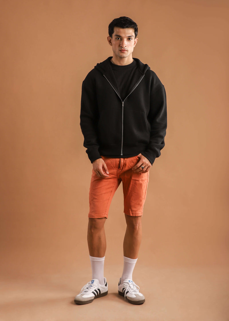 BOXY FIT ZIP-UP HOODIE